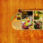 "Delicious Autumn" digital scrapbooking layout