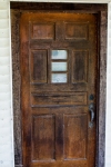 heavy wooden farmhouse door